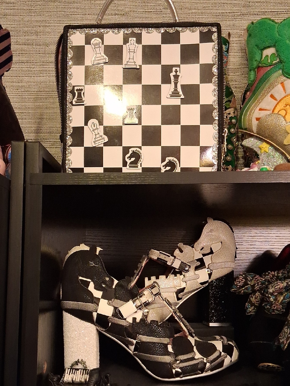 NEW Irregular Choice CHESS Heels And Bag, Size 42, Size 10.5